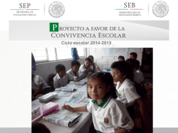Presentacion (PACE) - Consejos Escolares de Participación Social