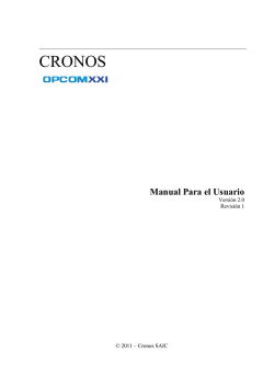 Manual Opcom XXI