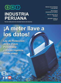 industria peruana - Sociedad Nacional de Industrias