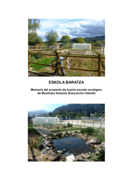 Muskizko ikastola - Huertos educativos ecológicos