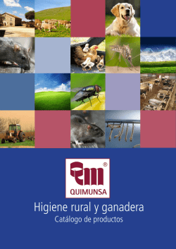 Higiene rural y ganadera - QUIMUNSA División Domestica