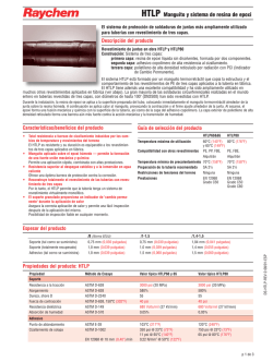 HTLP Manguito y sistema de resina de epoxi