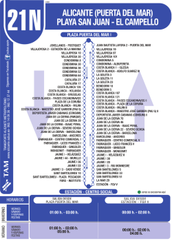 Línea 21N - Alicante