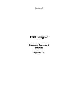 Manual  - BSC Designer