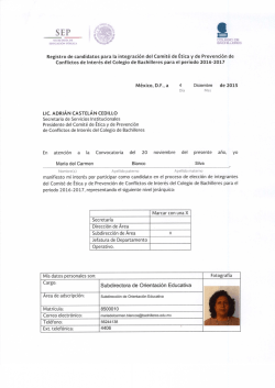 Mtra. María del Carmen Blanco Silva