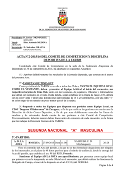 acta comité nº 2 federada - Federación Aragonesa de Balonmano