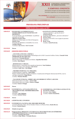 Programa preliminar 02-9.cdr - Sociedad Argentina de Hematología