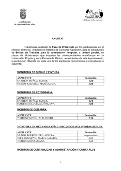 Resultado de la Entrevista y Puntuación Final