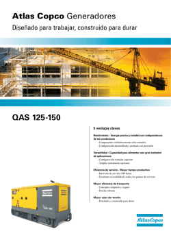 Atlas Copco Generadores QAS 125-150