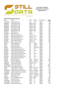 Código Nombre Marca Modelo Und. Nombre Precio