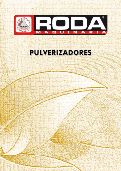 opciones pulverizador hidráulico barras