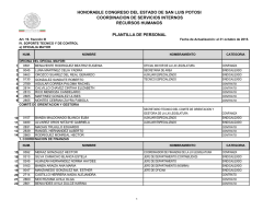 plantilla de personal - Poder legislativo de San Luis Potosí