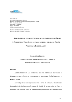 artículos con referato arbitrariedad en las sentencias de los