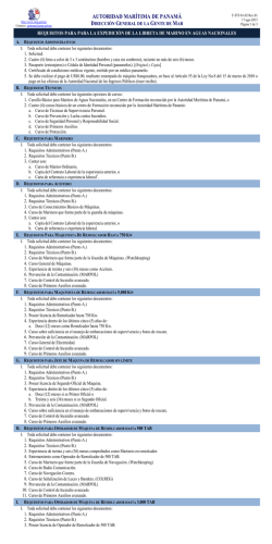 Requisitos para Titular Aguas Nacionales