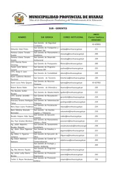 SUB GERENTES AGOSTO 2015