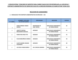resultados - Direcci&oacute;n Regional de Agricultura