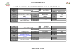 32.- padr&oacute;n de proveedores y contratista para el municipio de