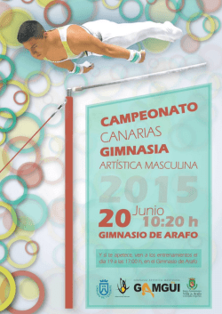 Programa - Federación Canaria de Gimnasia
