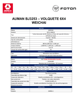 AUMAN BJ3253 – VOLQUETE 6X4 WEICHAI