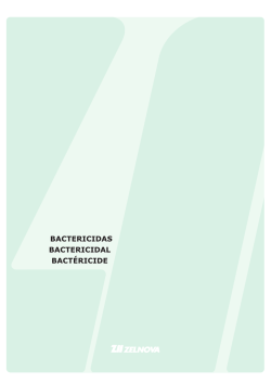 BACTERICIDAS BACTERICIDAL BACTÉRICIDE
