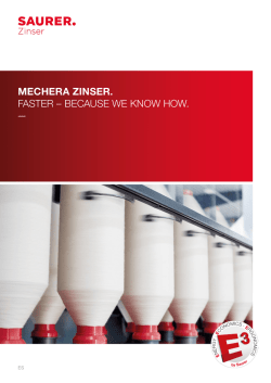 mechera zinser. faster – because we know how.