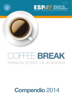 Compendio 2014 - Coffee Break, Abril 2015 - Espae