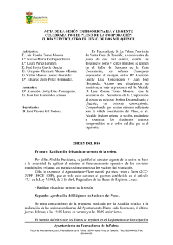 Acta - Ayuntamiento de Fuencaliente