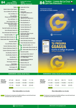 Listado de paradas - Guaguas Municipales
