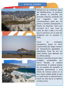 rutas por almeria - Camping Mar Azul Balerma