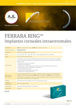 FERRARA RING™ - AJL Ophthalmic