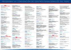 programa xxi convención de centros binacionales del perú