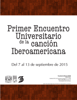 Del 7 al 13 de septiembre de 2015