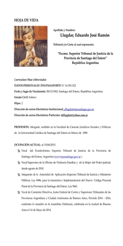 Llugdar, Eduardo José Ramón - Poder Judicial | Santiago del Estero
