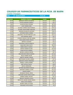 COLEGIO DE FARMACEUTICOS DE LA PCIA. DE BUENOS
