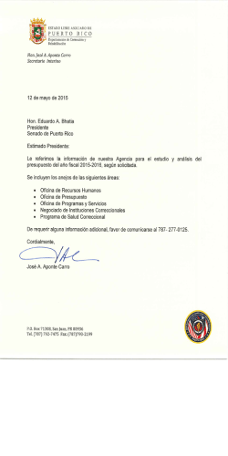 Datos de la Agencia
