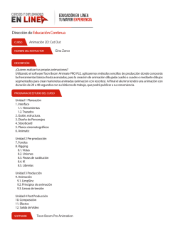 Programa | Animación 2D Cut Out