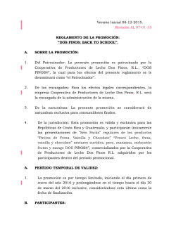 reglamento - Dos Pinos Te Premia