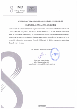 Solicitudes Admitidas No Concedidas