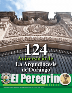 El Peregrino 42 - Arquidiócesis de Durango