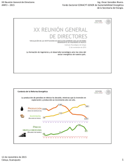 XX REUNIÓN GENERAL DE DIRECTORES