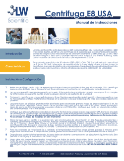 Centrifuga LW Scientific