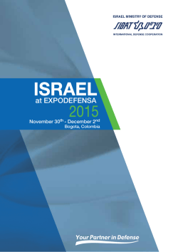 Israel presente en EXPODEFENSA 2015