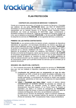 PLAN PROTECCIÓN - Tracklink Perú