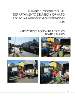 DEPARTAMENTO DE ASEO Y ORNATO