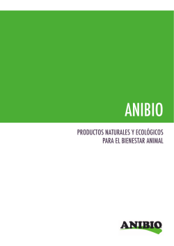 Catálogo de productos Anibio