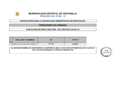 MUNICIPALIDAD DISTRITAL DE VENTANILLA