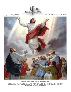May 17, 2015 - St. James the Apostle Catholic Church