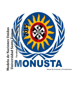 Reglamento MONUSTA - Gobierno y Relaciones Internacionales