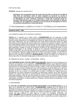 (*) Esta Jurisprudencia se publicó en el Tomo N° 2