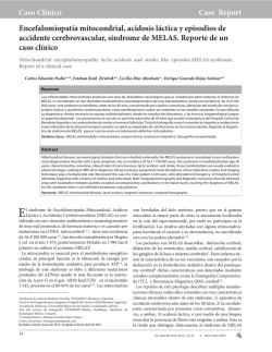 Caso Clínico Case Report Encefalomiopatía